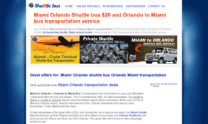 Miamiorlandoshuttle.net thumbnail