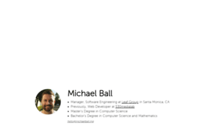 Michaelball.me thumbnail