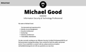 Michaelcgood.com thumbnail