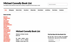 Michaelconnellybooklist.com thumbnail
