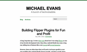 Michaelevans.org thumbnail