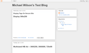 Michaelgwilson.blogspot.com thumbnail