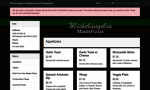 Michelangelospizza.click4ameal.net thumbnail