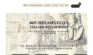 Michelangelosrestaurant.com.au thumbnail