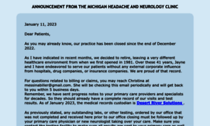 Michiganheadache.com thumbnail