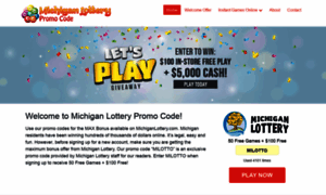 Michiganlotterypromocode.com thumbnail