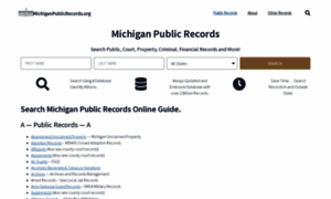 Michiganpublicrecords.org thumbnail