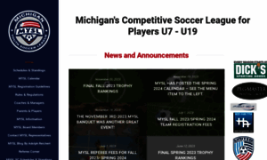 Michigansoccer.com thumbnail