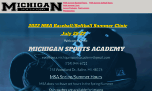 Michigansportsacademy.com thumbnail