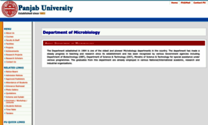 Microbiology.puchd.ac.in thumbnail