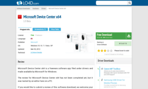 Microsoft-device-center-x64.en.lo4d.com thumbnail