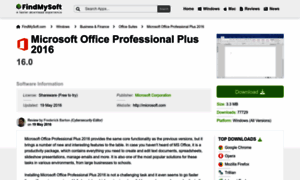 Microsoft-office-2016.findmysoft.com thumbnail