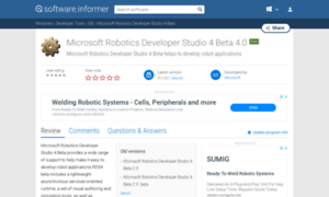 Microsoft-robotics-developer-studio-4-be.software.informer.com thumbnail