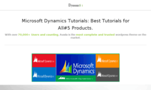Microsoftdynamicstutorials.com thumbnail