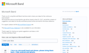 Microsofthealth.uservoice.com thumbnail