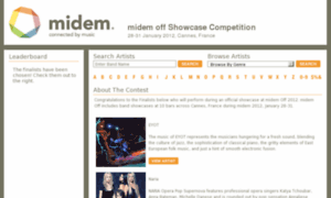 Midem2012.sonicbids.com thumbnail
