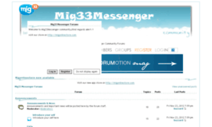 Mig33messenger.niceboard.org thumbnail