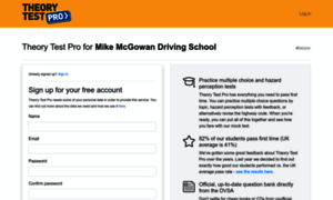 Mikemcgowndrivingschool.theorytestpro.co.uk thumbnail