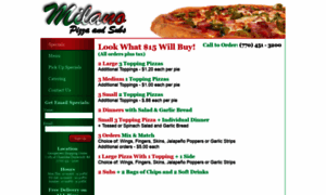 Milanopizzaandsubs.com thumbnail