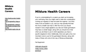 Mildurahealthcareers.com thumbnail