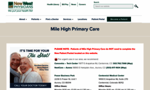 Milehighprimarycare.com thumbnail