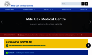 Mileoakmedicalcentre.nhs.uk thumbnail