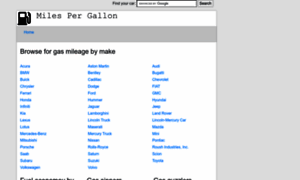 Miles-per-gallon.com thumbnail