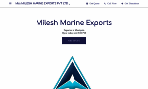 Milesh-marine-export.business.site thumbnail