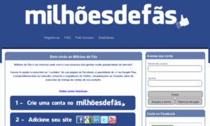 Milhoesdefas.com.br thumbnail