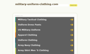 Military-uniform-clothing.com thumbnail