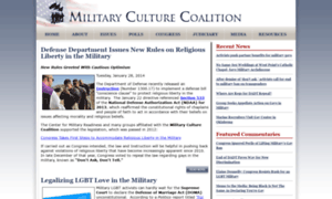 Militaryculturecoalition.com thumbnail