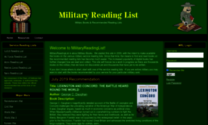 Militaryreadinglist.com thumbnail