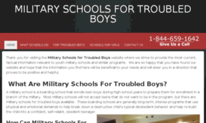 Militaryschoolsfortroubledboys.com thumbnail