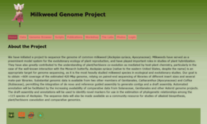 Milkweedgenome.org thumbnail