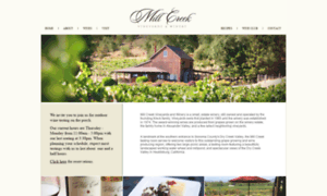 Millcreekwinery.com thumbnail