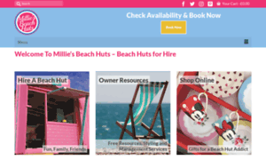 Milliesbeachhuts.co.uk thumbnail