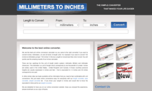 Millimeterstoinches.com thumbnail