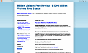 Million-visitors-free-review.blogspot.com thumbnail