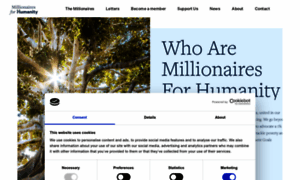 Millionairesforhumanity.com thumbnail