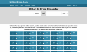 Millioncrore.com thumbnail