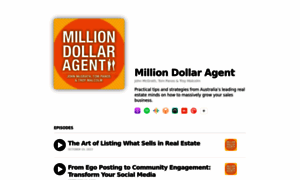 Milliondollaragent.buzzsprout.com thumbnail