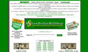 Milliondollarbillshop.com thumbnail