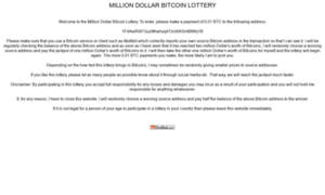 Milliondollarbitcoinlottery.cd2.com thumbnail