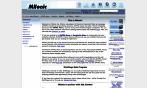 Milonic.com thumbnail