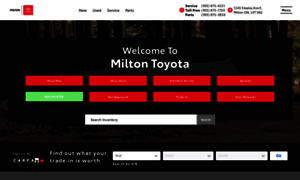 Miltontoyota.com thumbnail