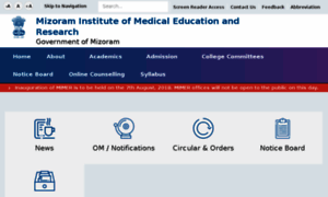 Mimer.mizoram.gov.in thumbnail