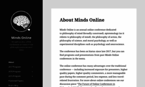 Mindsonline.philosophyofbrains.com thumbnail