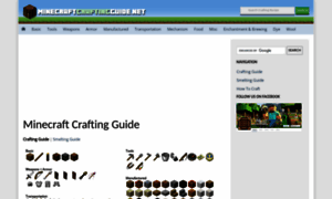 Minecraftcraftingguide.net thumbnail