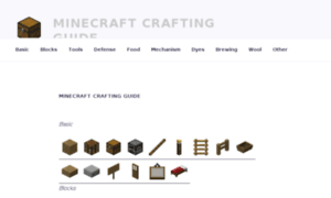 Minecraftcraftingguide.org thumbnail