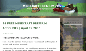 Minecraftpremiumzone.wordpress.com thumbnail